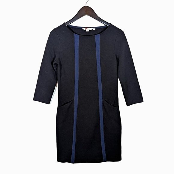 Boden Anita Ottoman Tunic Dress Womens 6 Long Colorblock Stripe Sheath Modern - Picture 1 of 6